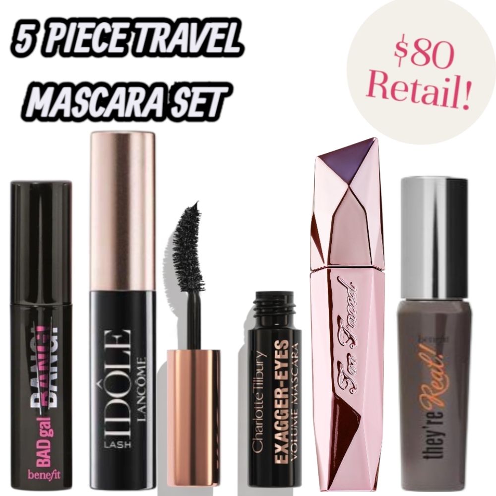 Benefit, Lancôme, Charlotte Tilbury, Too Faced Mascara Set